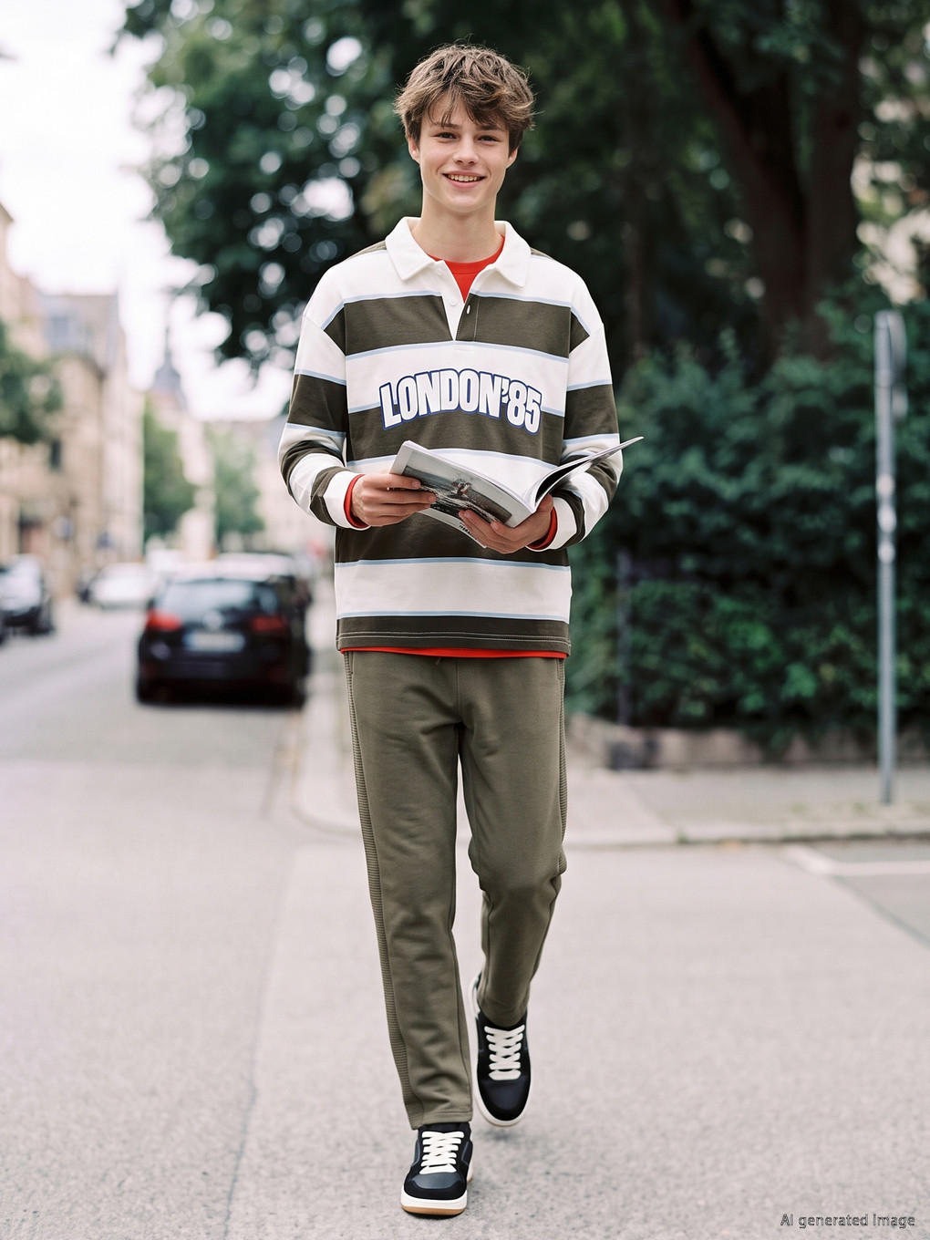 Teenage Boy Khaki Sweatpants