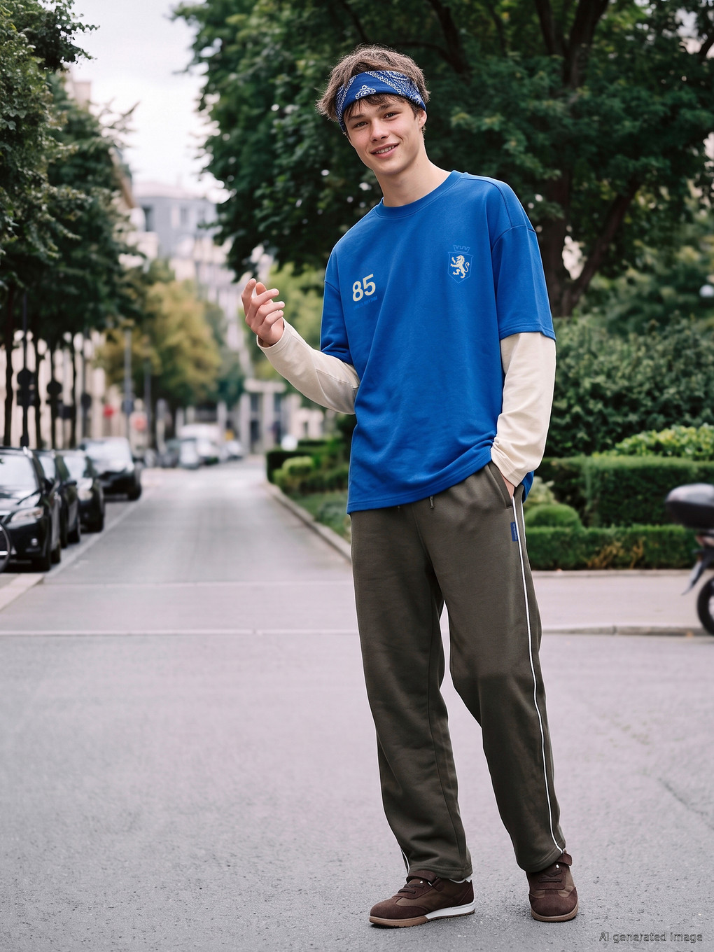 Teenage Boy Khaki Sweatpants