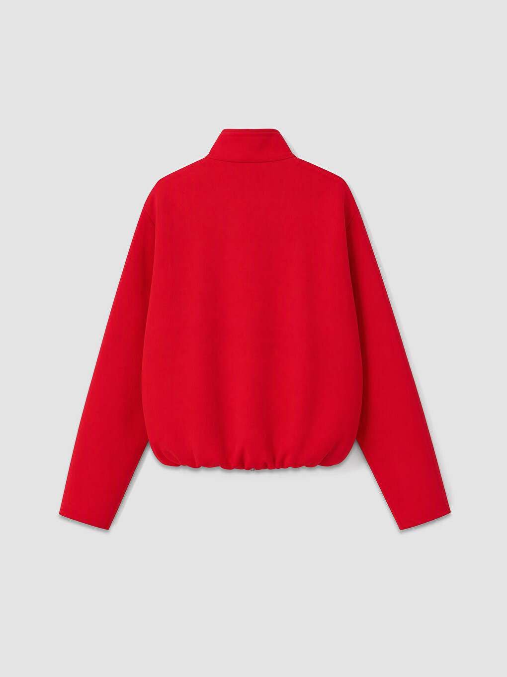 Kırmızı Dik Yaka Oversize Kadın Ceket-1