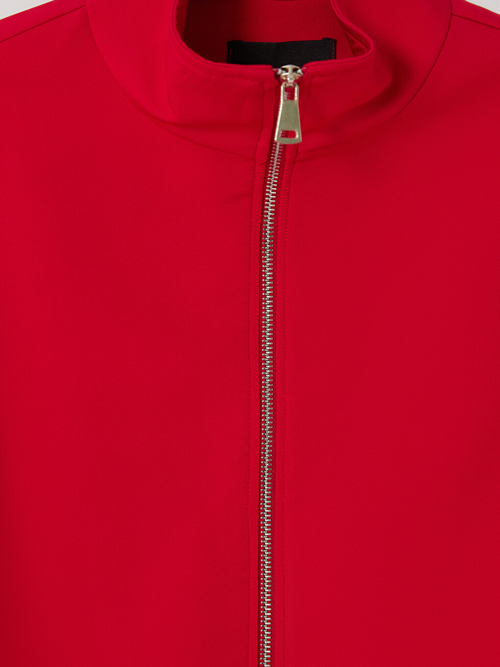 Kırmızı Dik Yaka Oversize Kadın Ceket-2