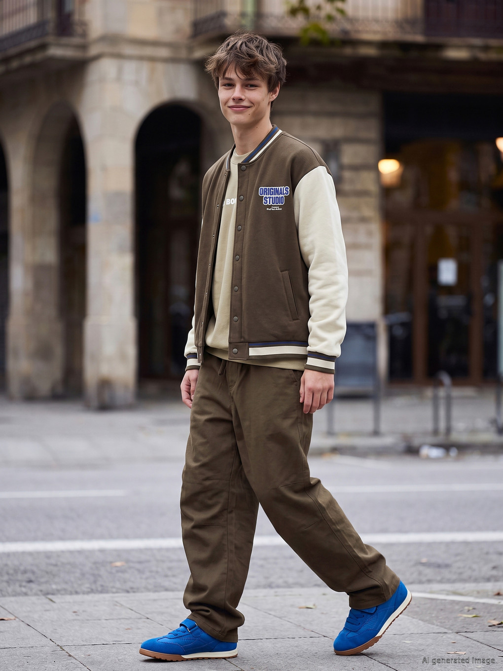 Teenage Boy Khaki Trousers
