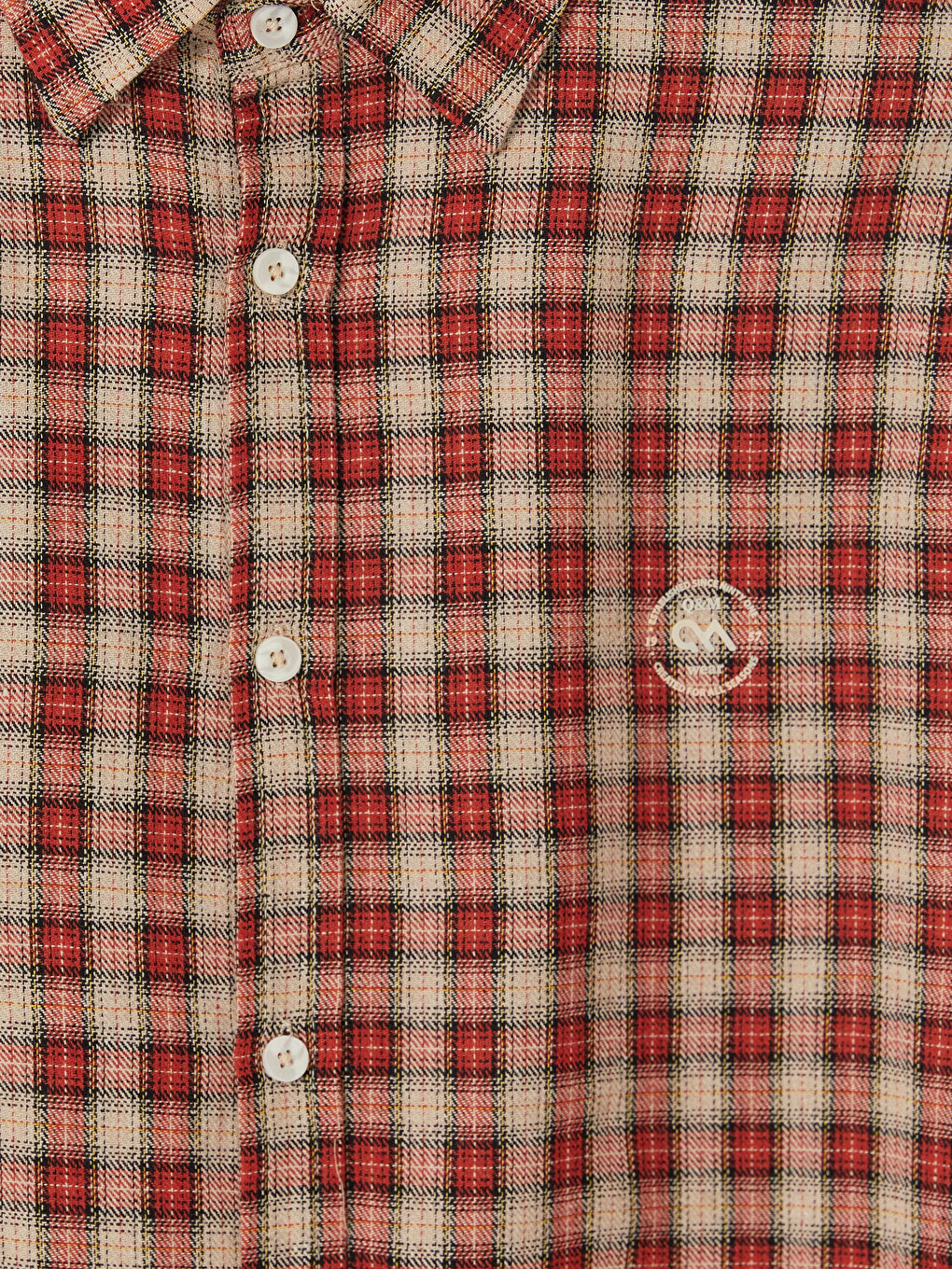 Bordo Regular Fit Ekose Erkek Gömlek-5