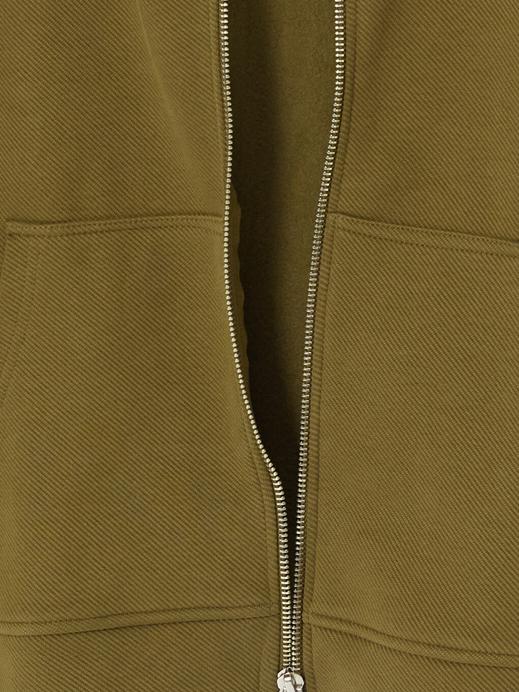 Yeşil Kapüşonlu Erkek Fermuarlı Sweatshirt-3