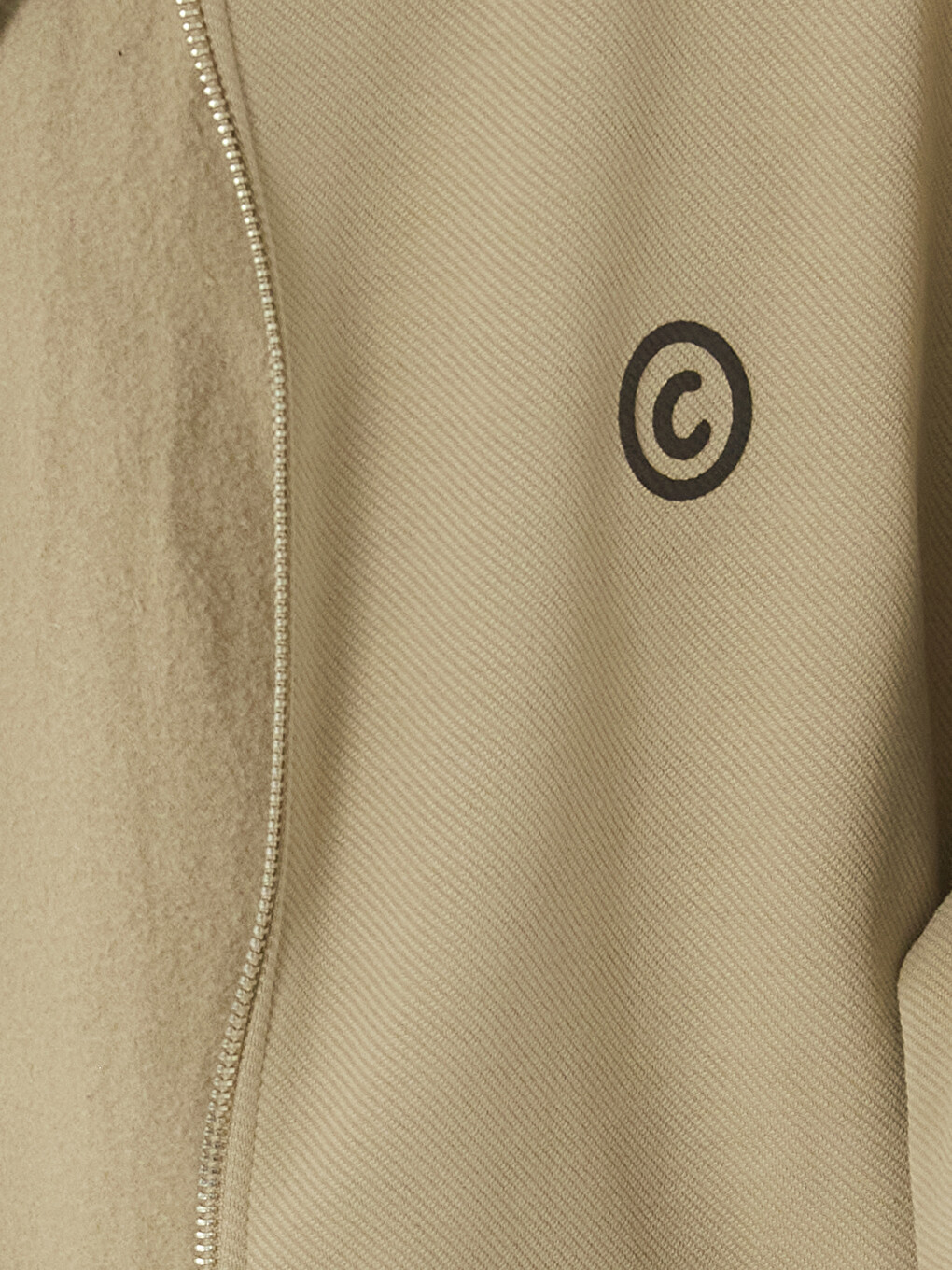 Bej Kapüşonlu Erkek Fermuarlı Sweatshirt-3