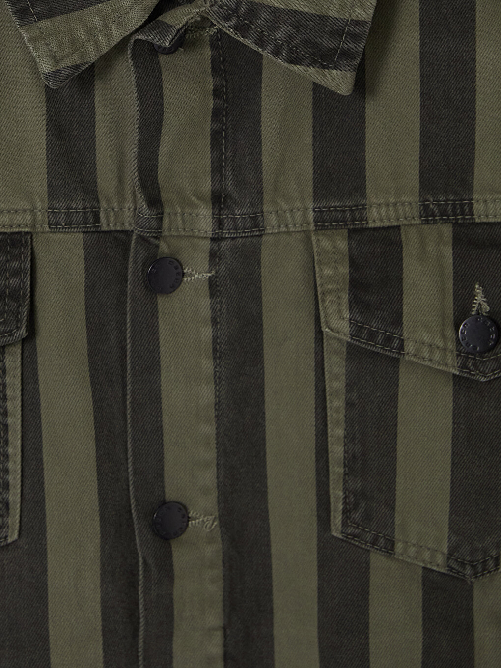 Siyah Regular Fit Erkek Jean Ceket-2