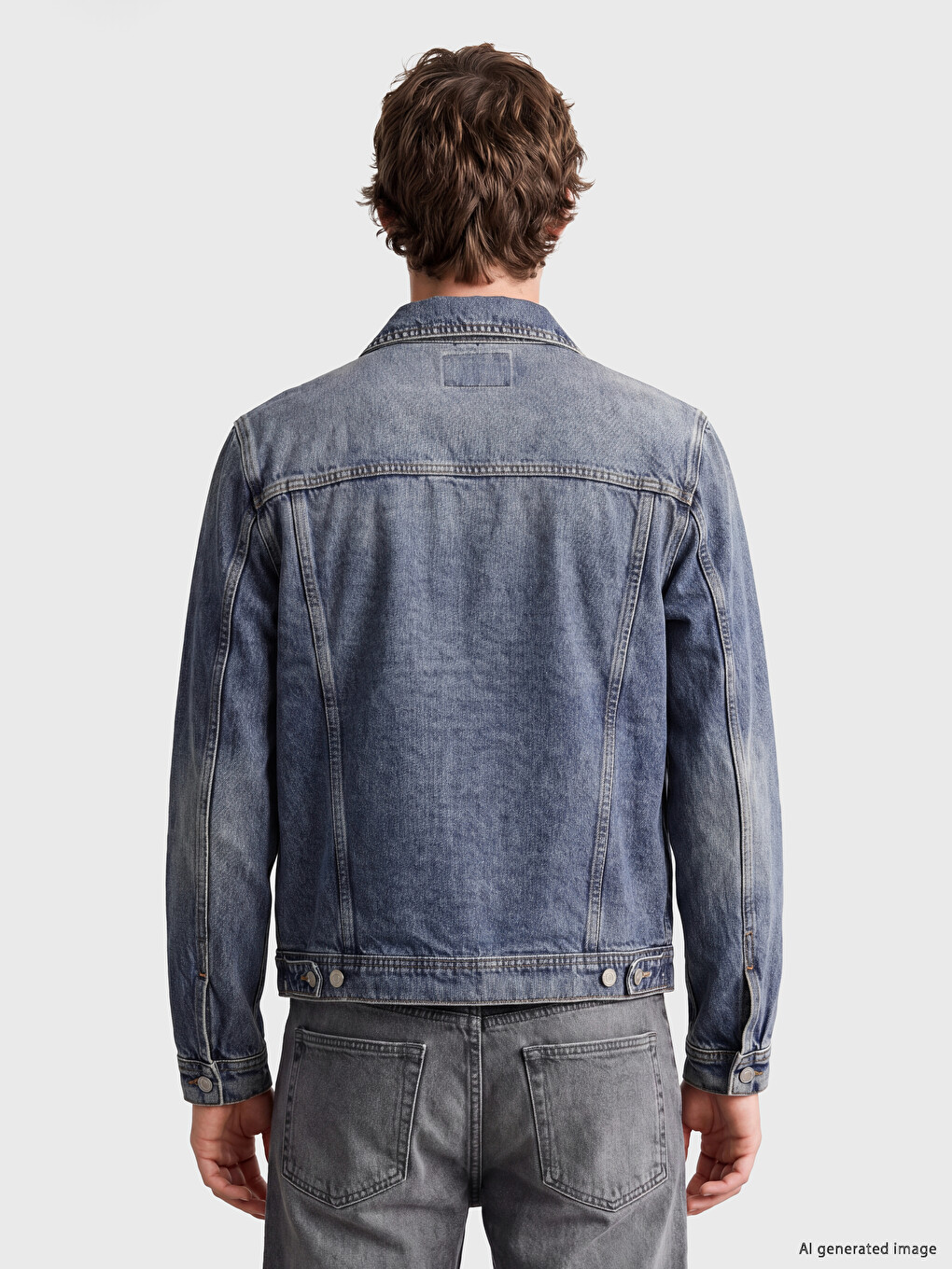 İndigo Regular Fit Erkek Jean Ceket-3