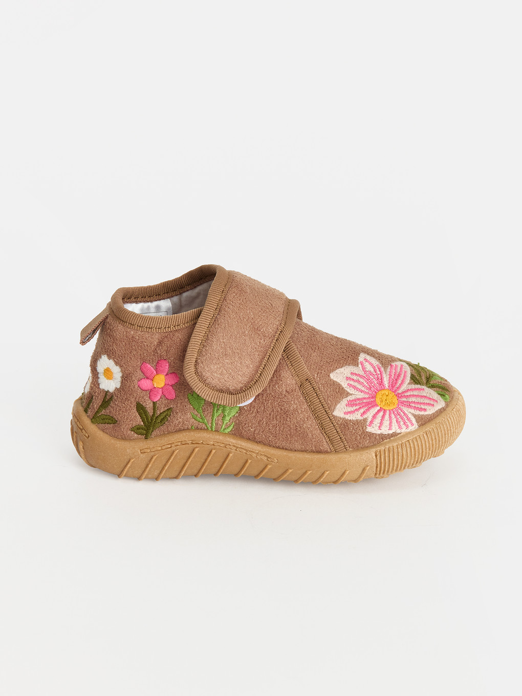 Flower Embroidered Girls' Slipper-1