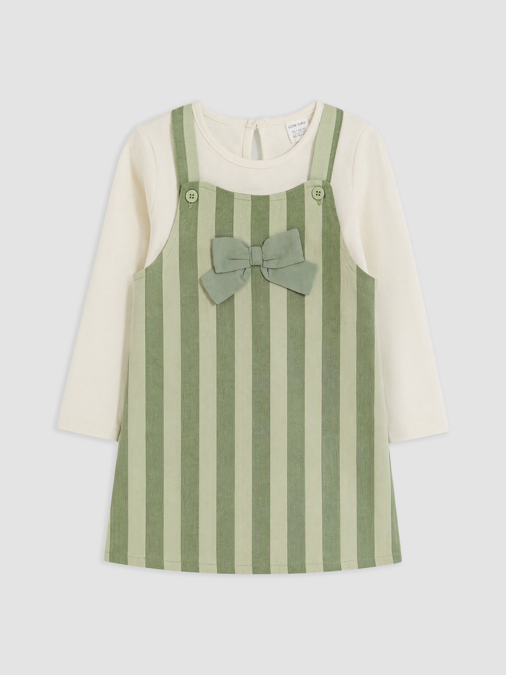 Baby Girl Green Dungarees