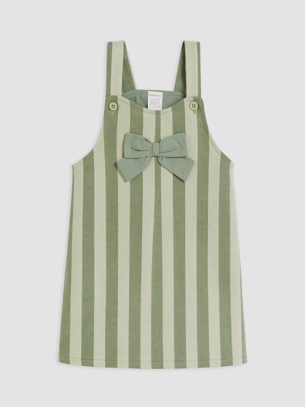 Baby Girl Green Dungarees-1