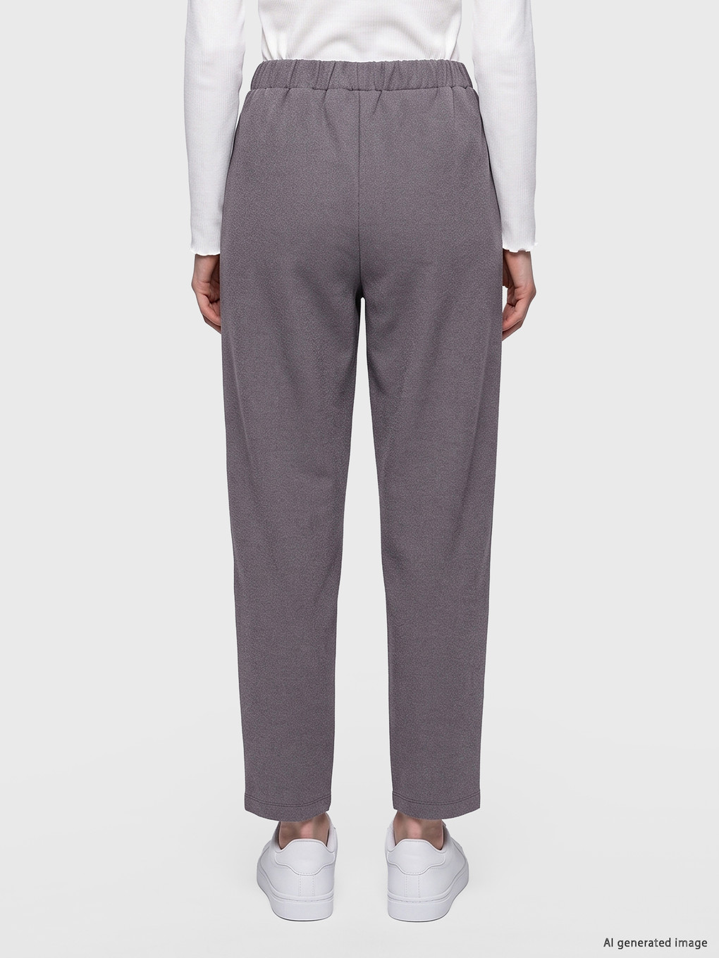 Elastic Waist Women's Trousers-3
