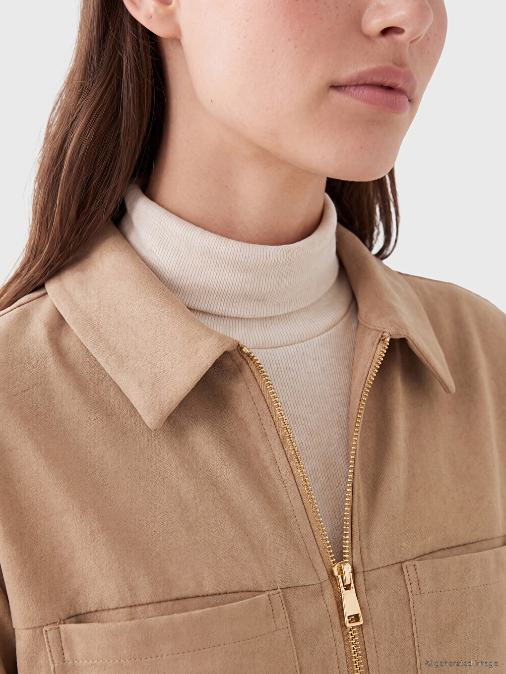 Shirt Collar Women's Jacket-2
