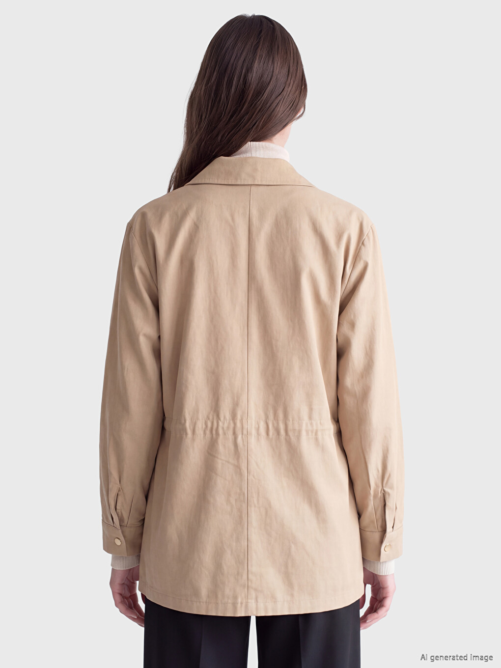 Shirt Collar Women's Jacket-3