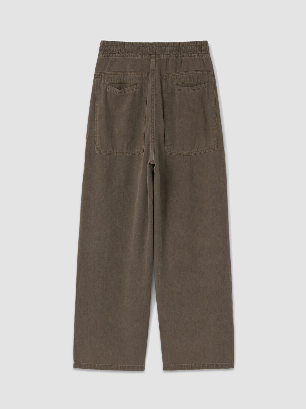 Bej Beli Lastikli Erkek Jean Pantolon-5