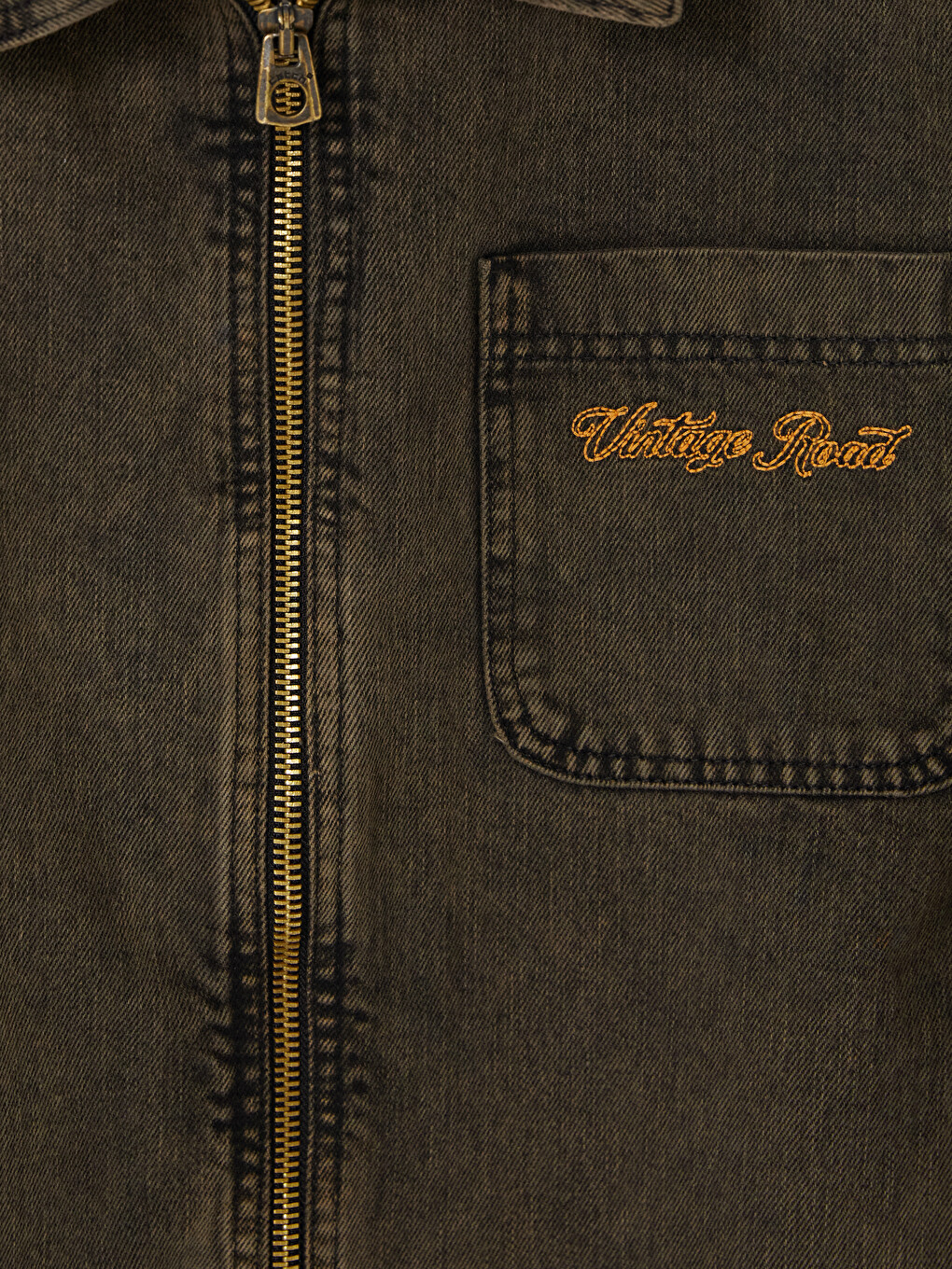 Siyah Regular Fit Erkek Jean Ceket-6