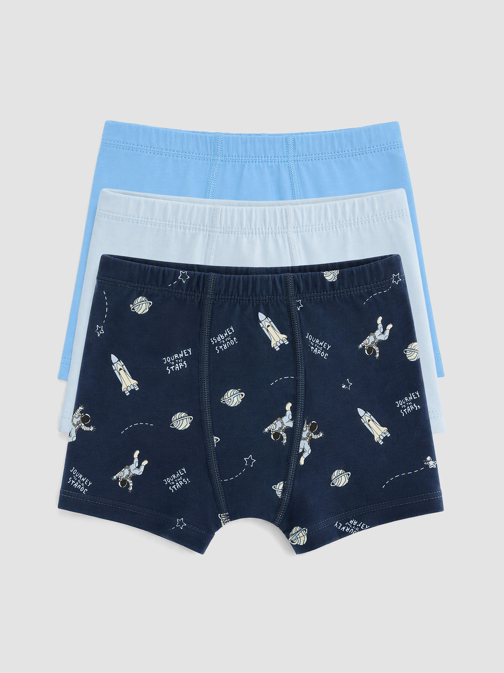Lacivert 3'lü Erkek Çocuk Boxer-5
