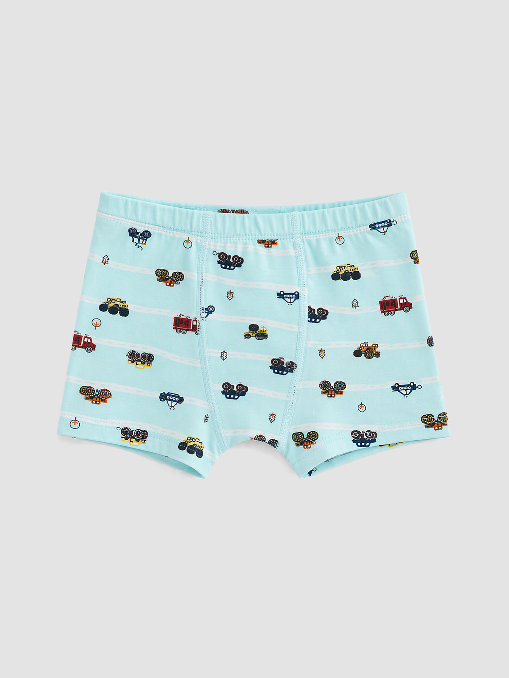 Mavi 3'lü Erkek Çocuk Boxer-1