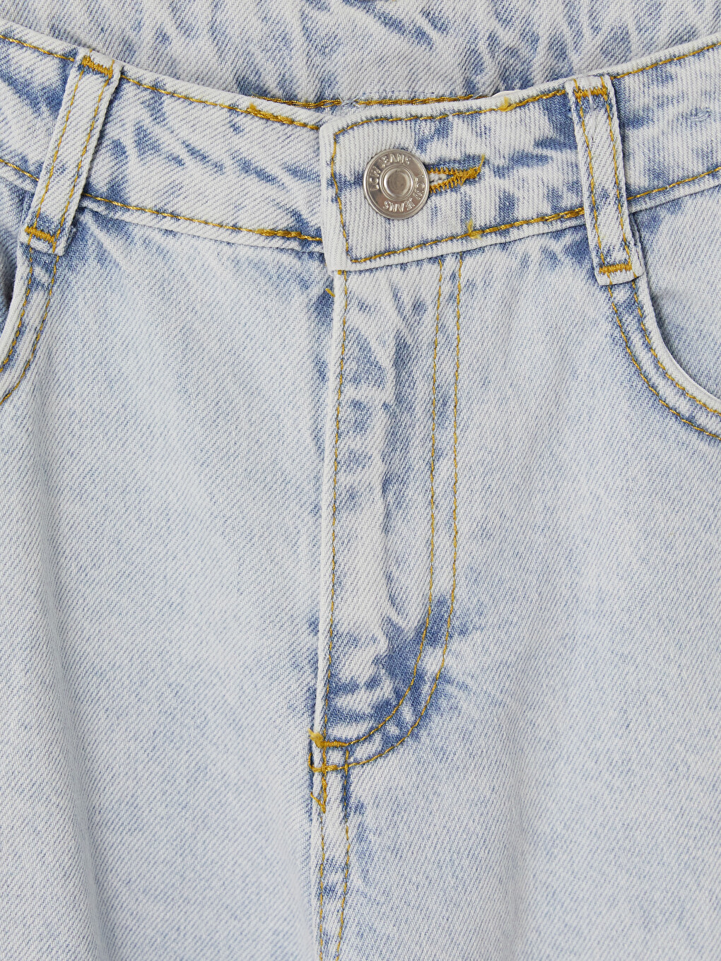 Barrel Fit Teenage Girls' Jeans-1
