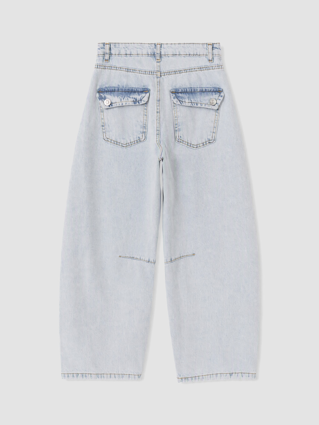 Barrel Fit Teenage Girls' Jeans-2