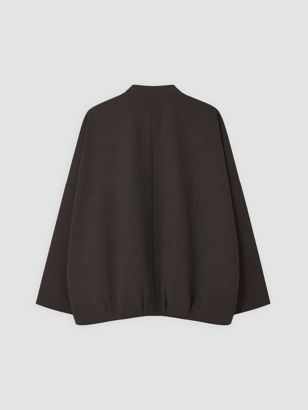 Grandad Collar Oversize Women's Raincoat-1