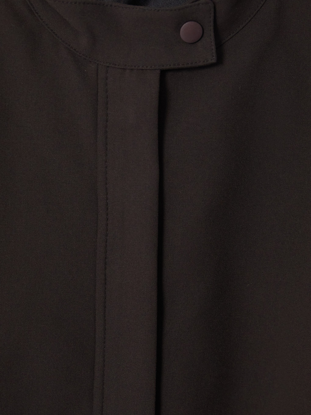 Grandad Collar Oversize Women's Raincoat-2