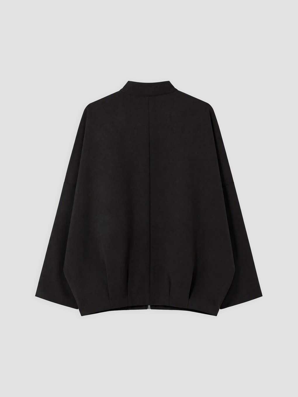 Grandad Collar Oversize Women's Raincoat-1