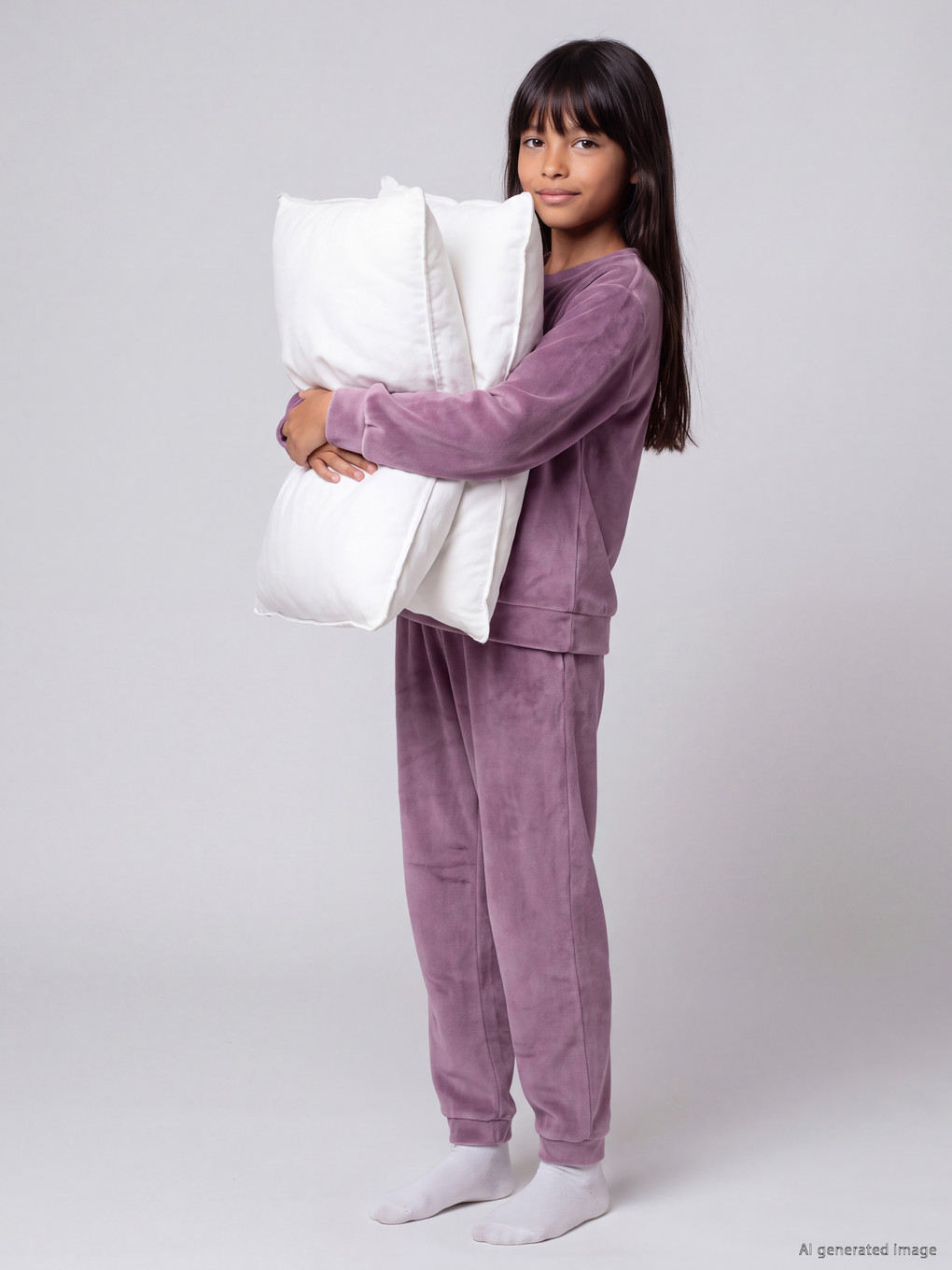  Girls' Velvet Pyjamas Set
