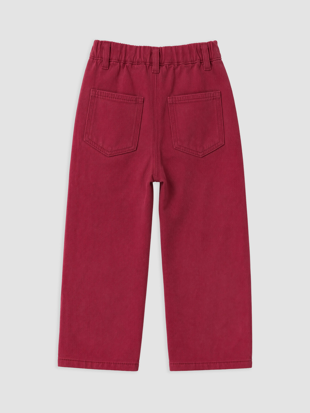 Bordo Çiçekli Kız Çocuk Gabardin Takım-6