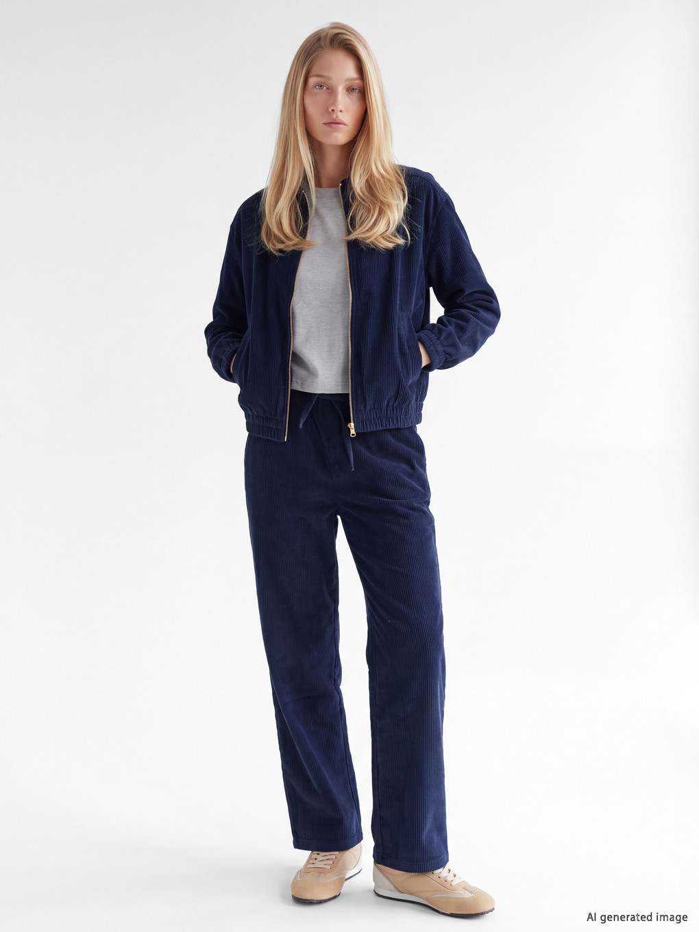 Woman Navy Jacket-1