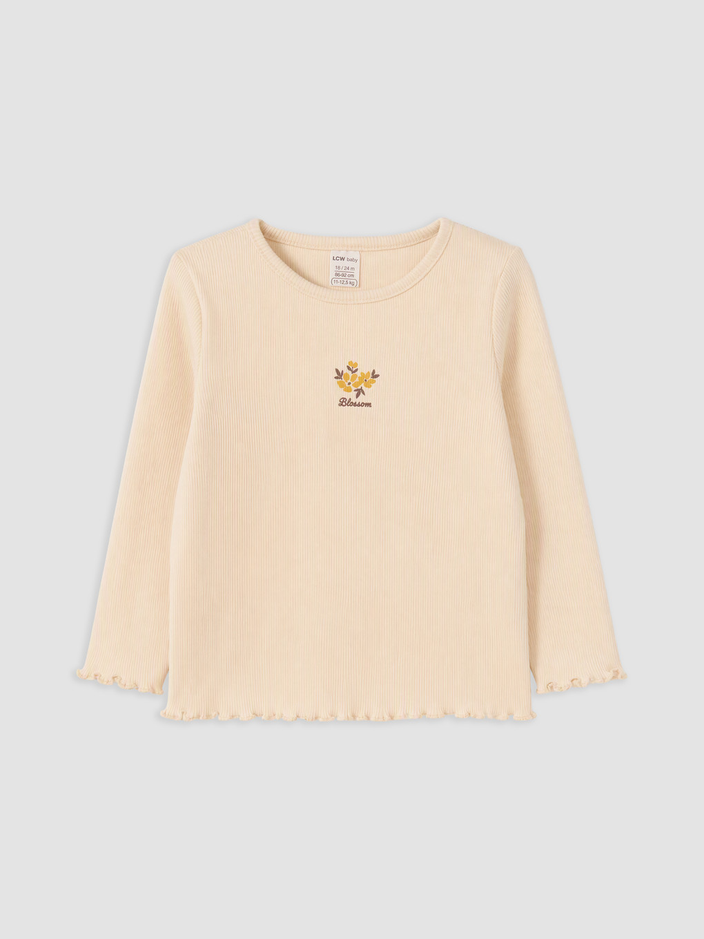 Baby Girl Ecru T-shirt-1