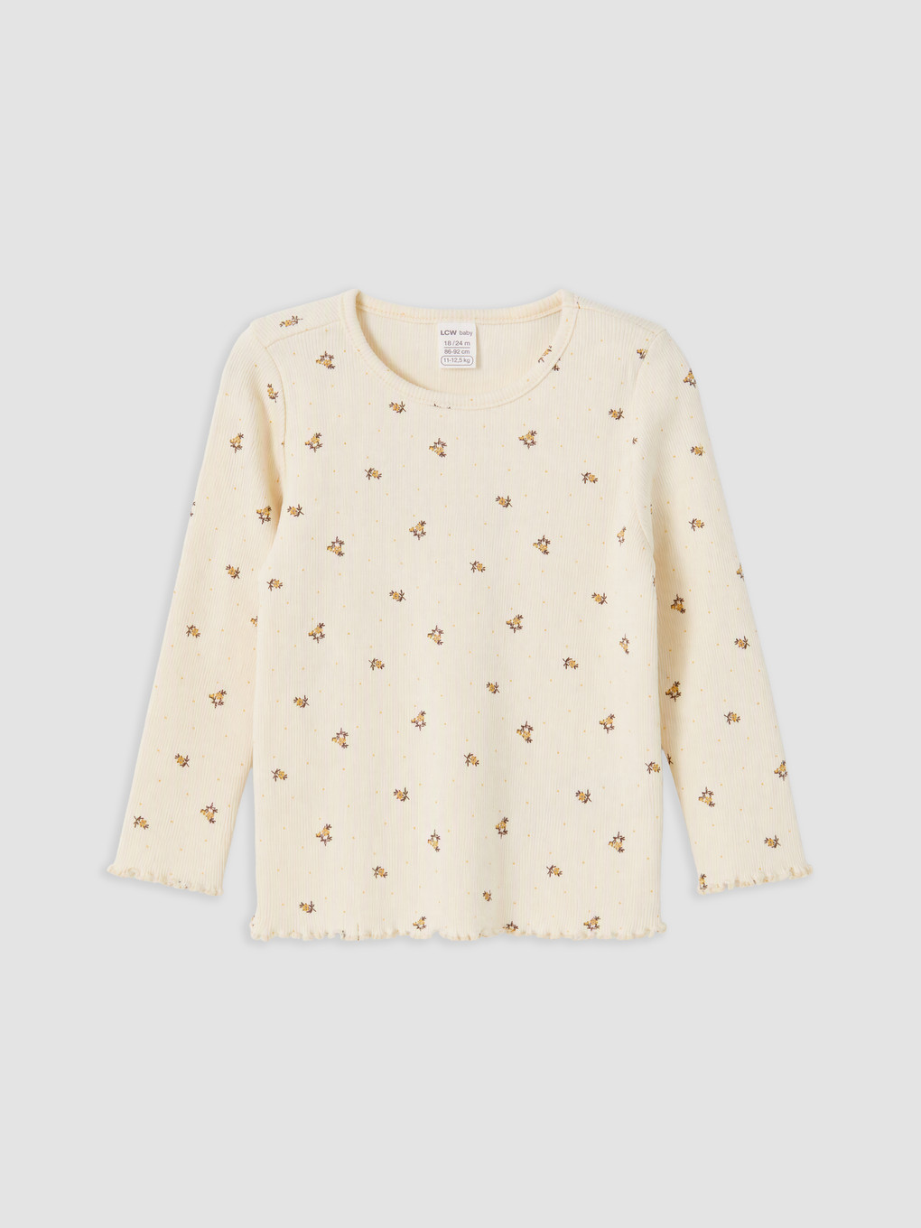 Baby Girl Ecru T-shirt-3