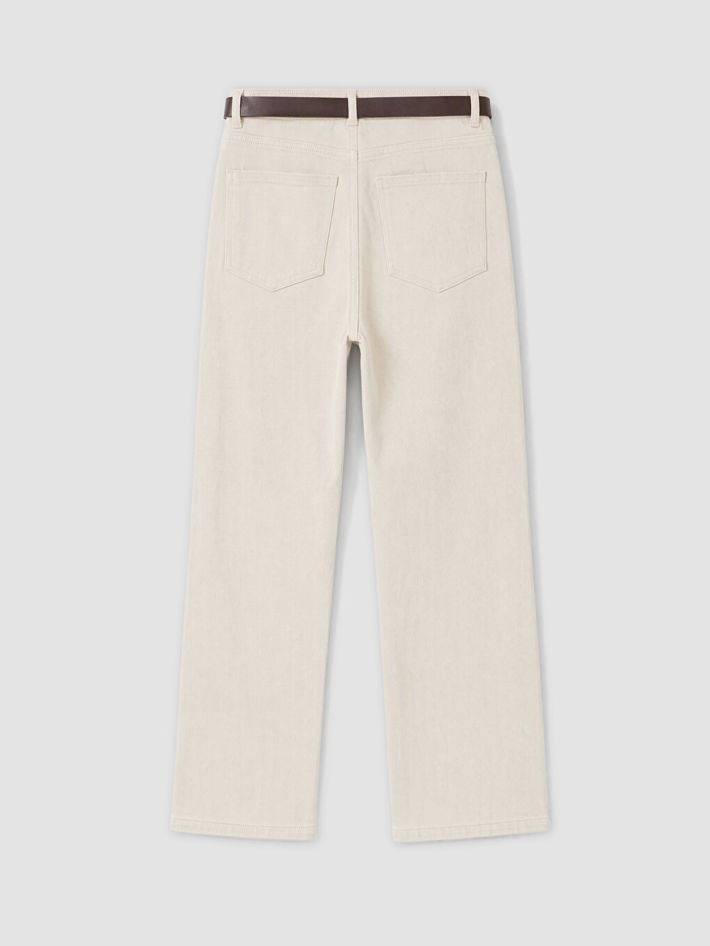 Woman Ecru Jeans-2