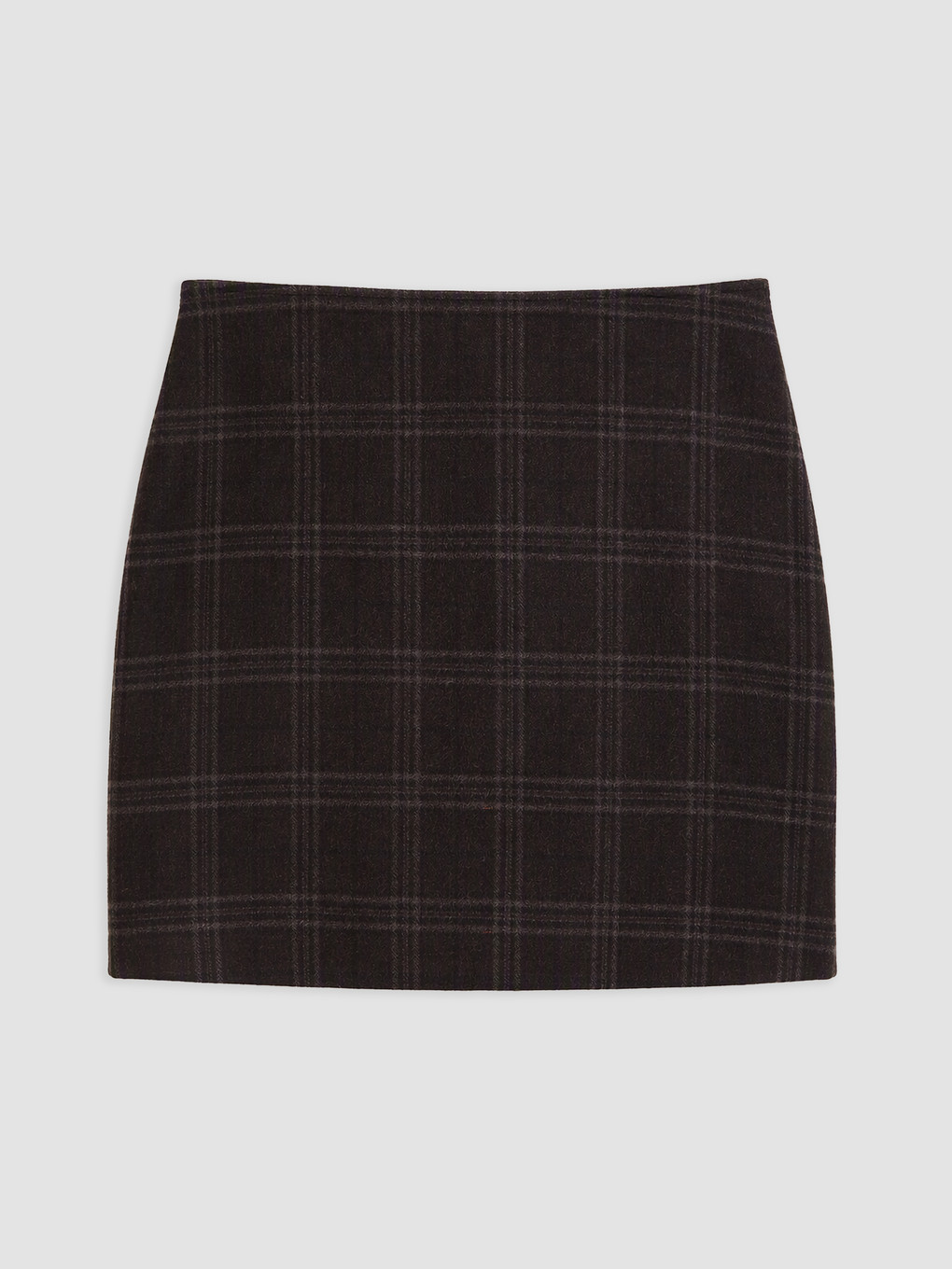 Plus Size Plaid Mini Skirt-4