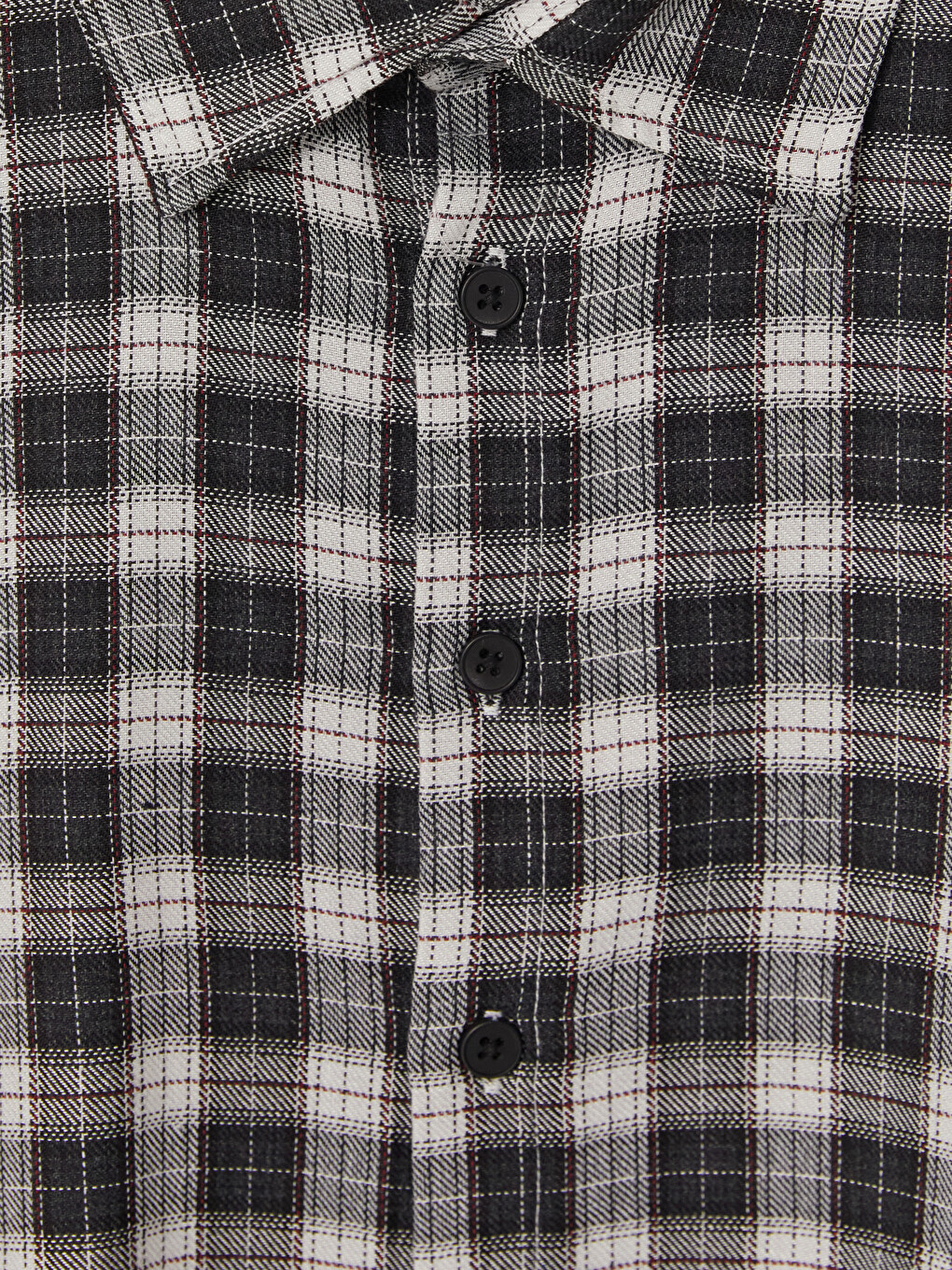 Plaid Gabardine Boys' Shirt-1