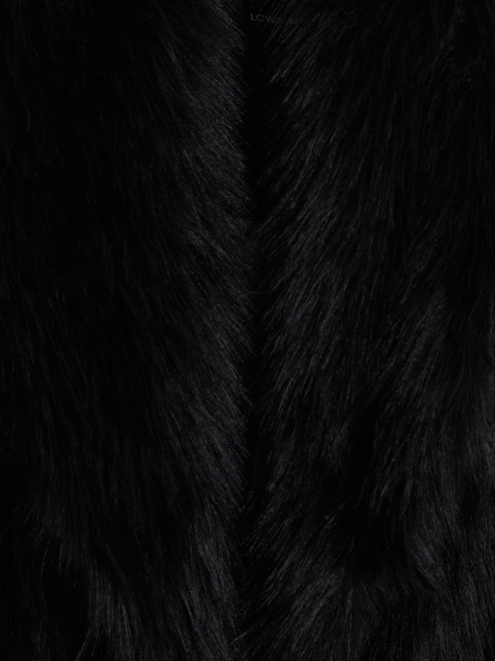 Woman Black Faux Fur Coat-2