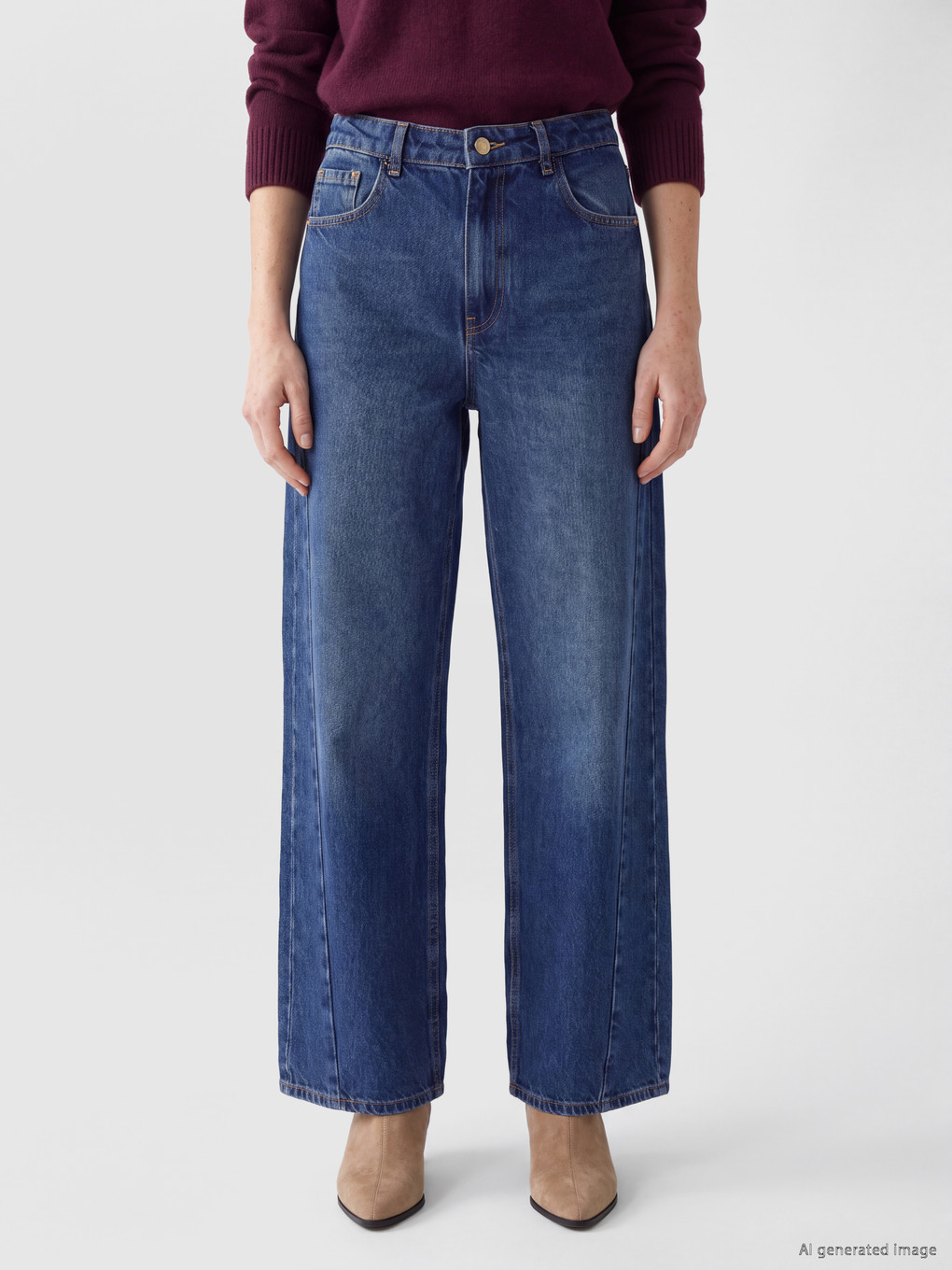 İndigo Wideleg Jean-1