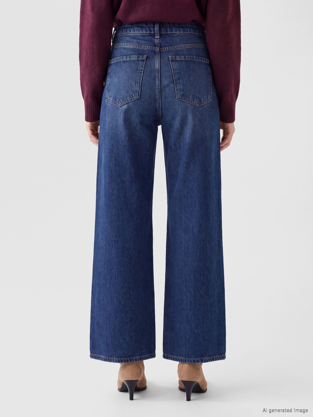 İndigo Wideleg Jean-3