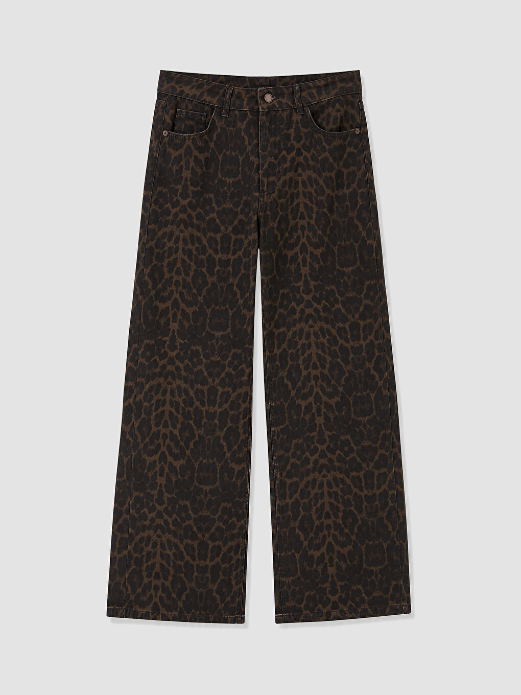 Leopard Print Baggy Jean
