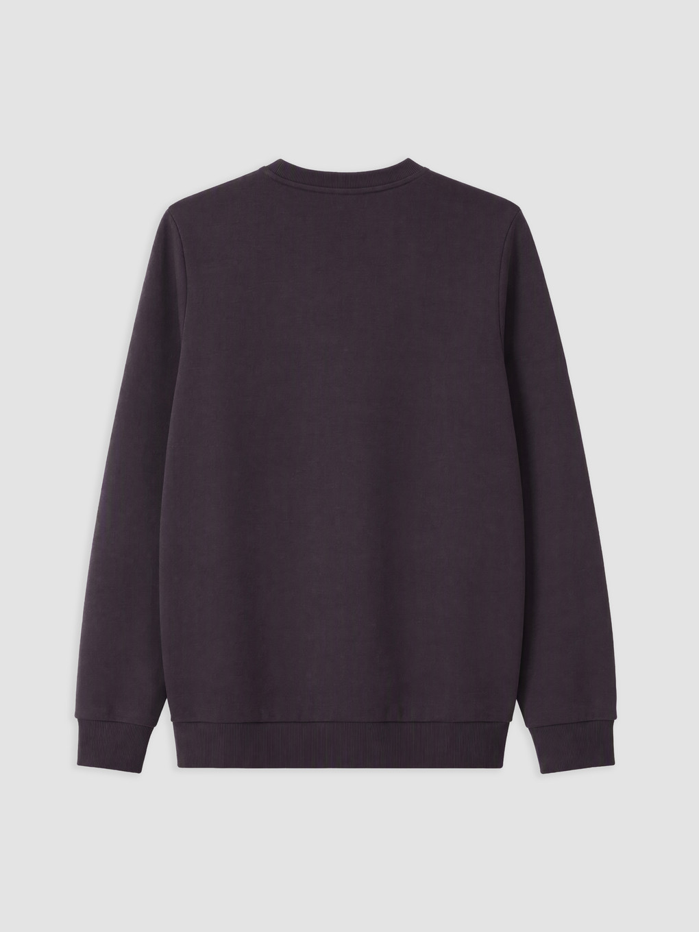 Mürdüm Bisiklet Yaka Nakışlı Sweatshirt-1
