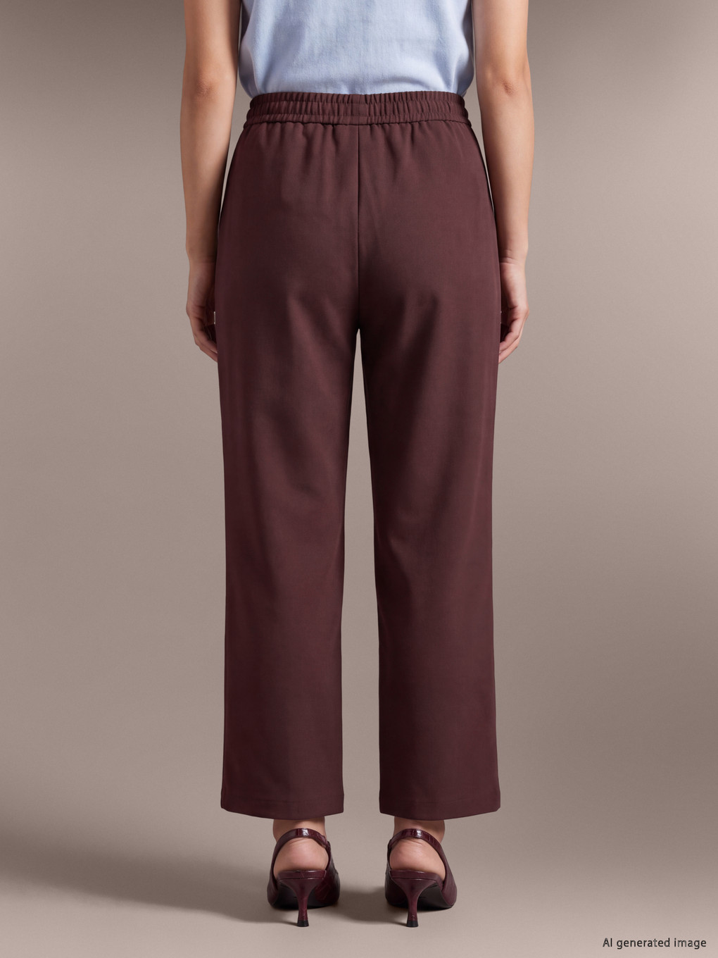 پانتۆڵ ره‌نگ شه‌رابی ژن-3