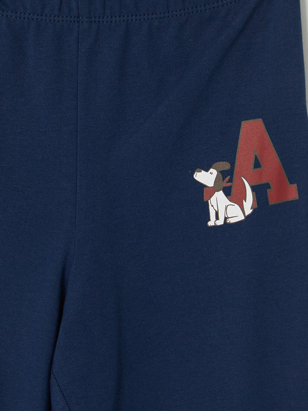Lacivert Baskılı Erkek Çocuk Pijama Alt-1