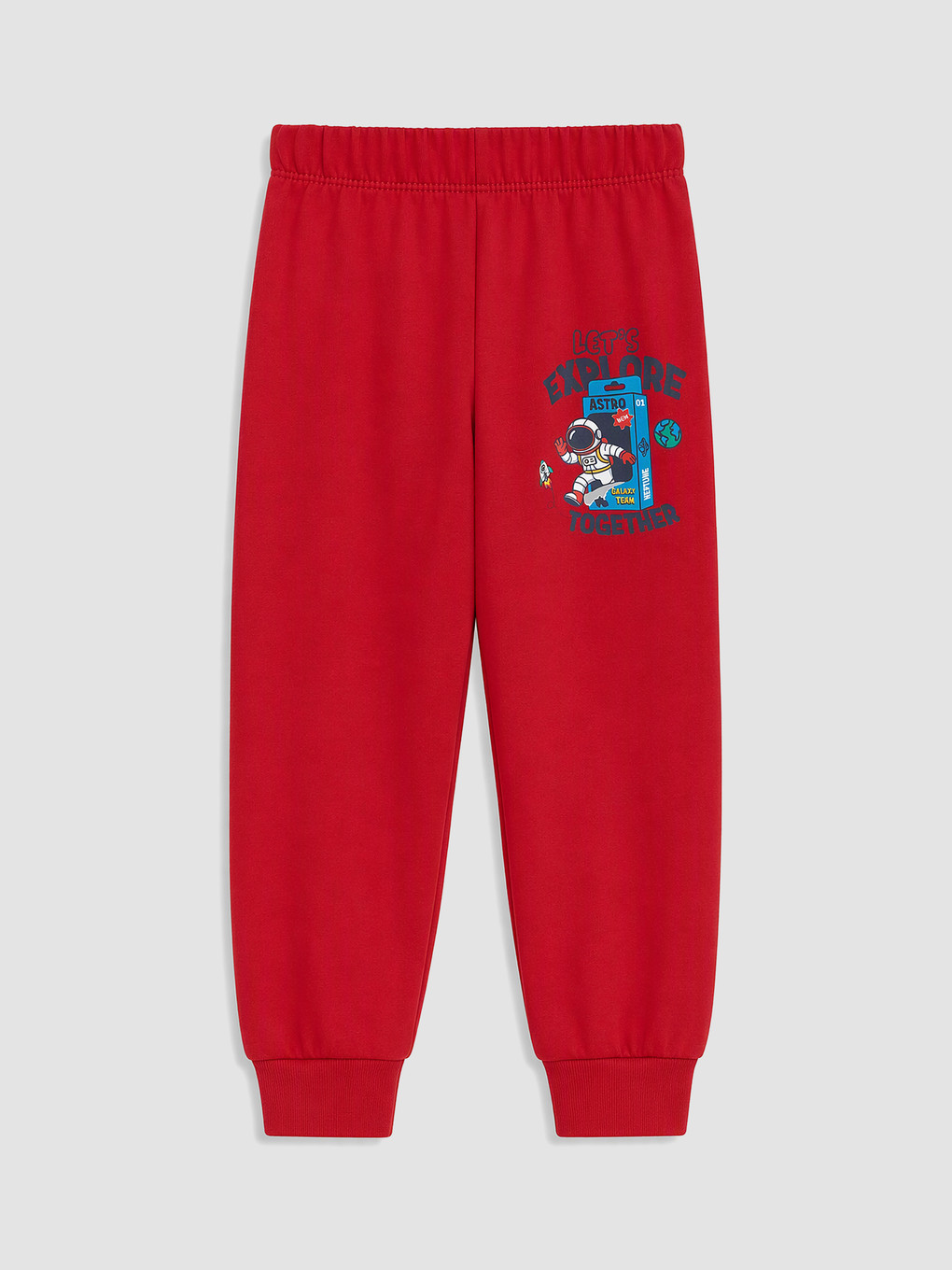 Kırmızı Baskılı Erkek Çocuk Pijama Takımı-4