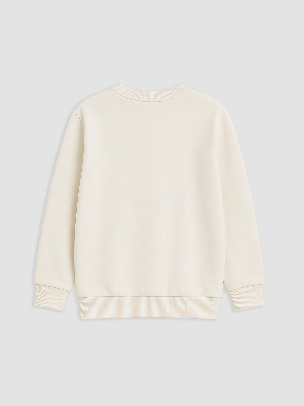 Beyaz Atatürk Baskılı Erkek Çocuk Sweatshirt-1