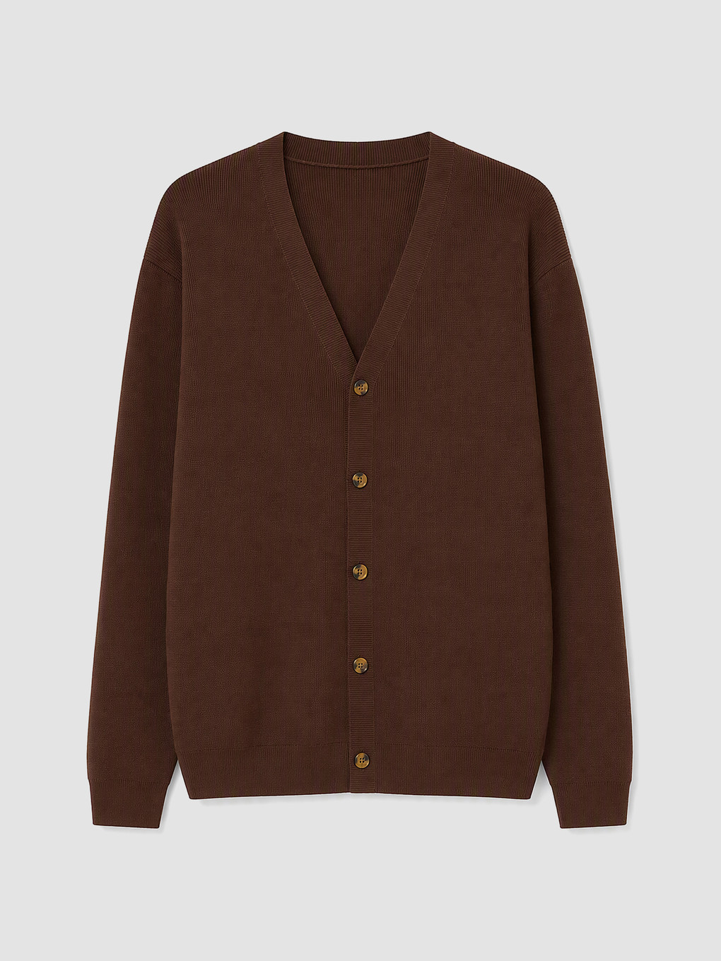 Man Brown Cardigan
