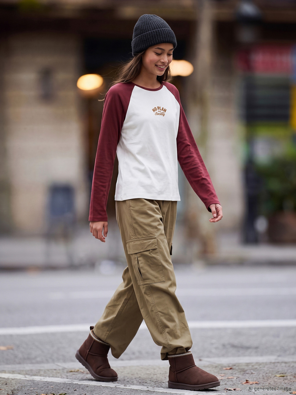 Pantallona Kargo Twill Për Vajza