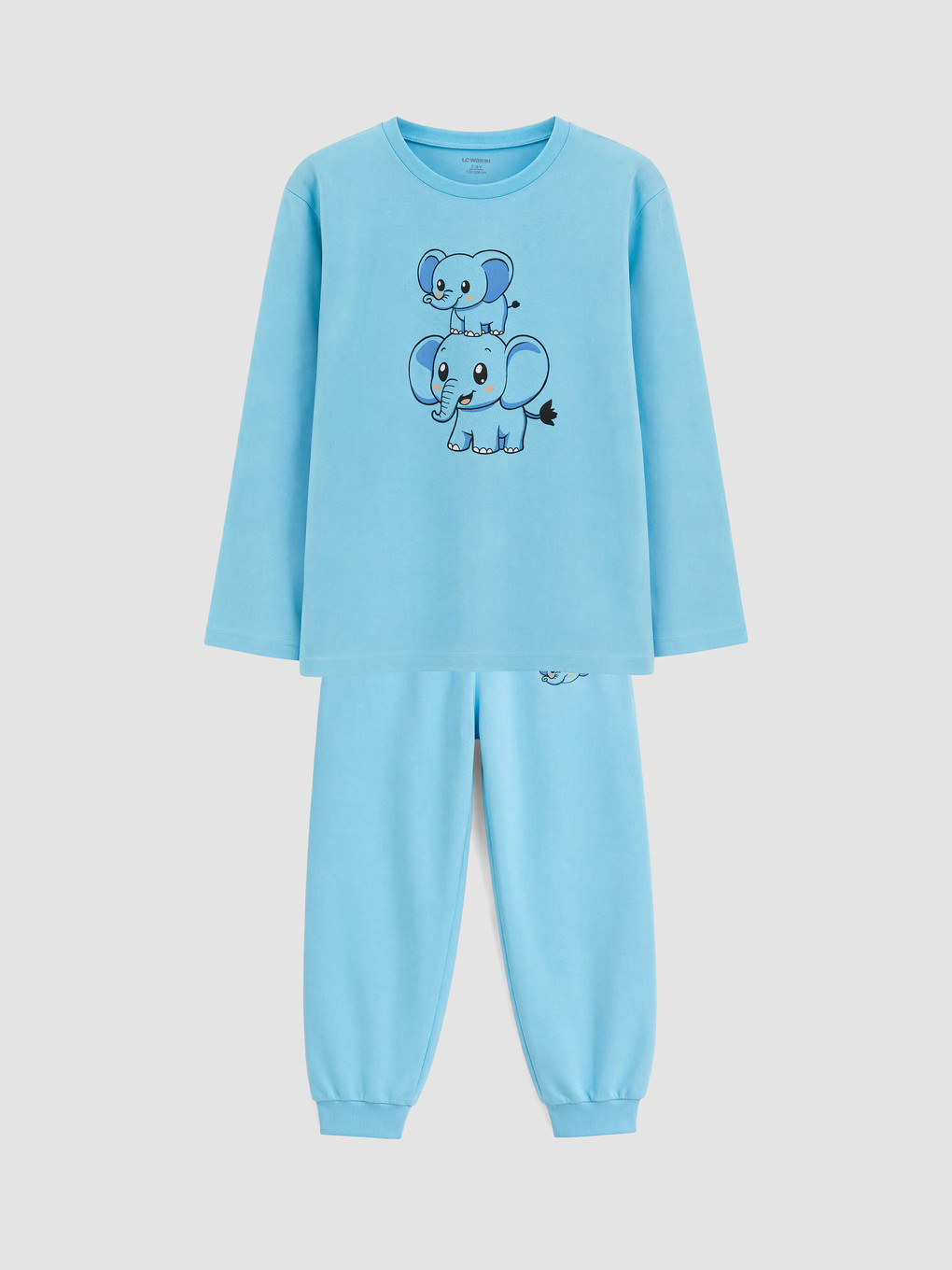 Mavi Baskılı Erkek Çocuk Pijama Takım