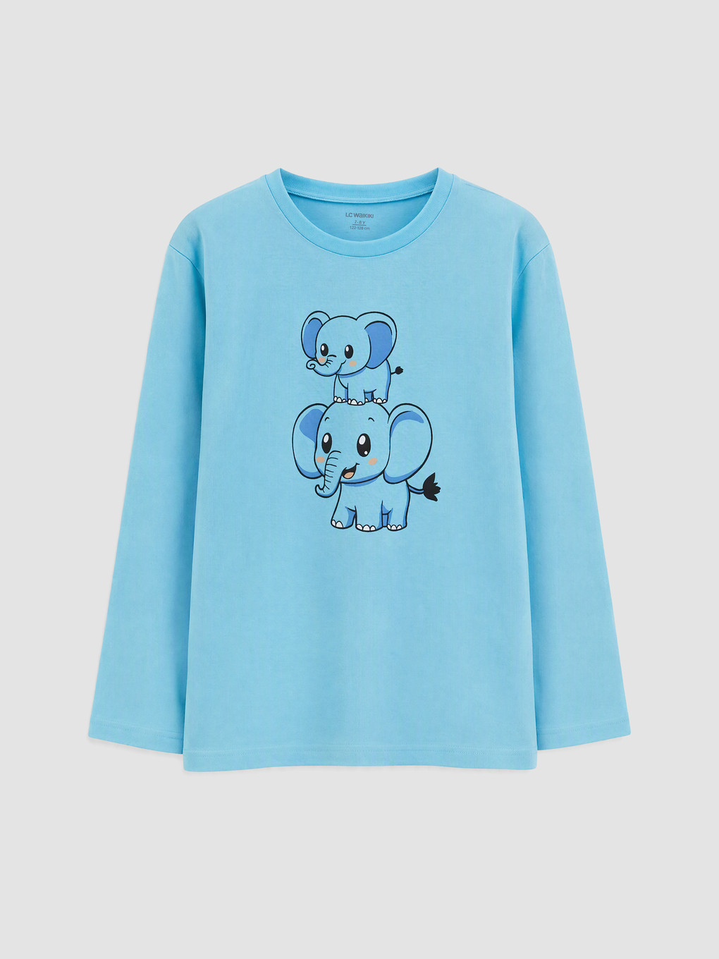 Mavi Baskılı Erkek Çocuk Pijama Takım-1
