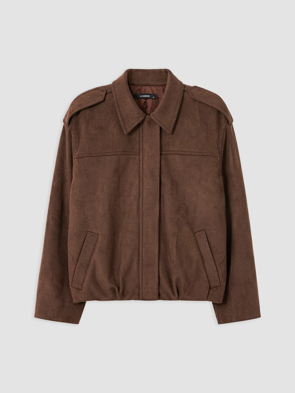 Shirt Collar Women's Jacket-4