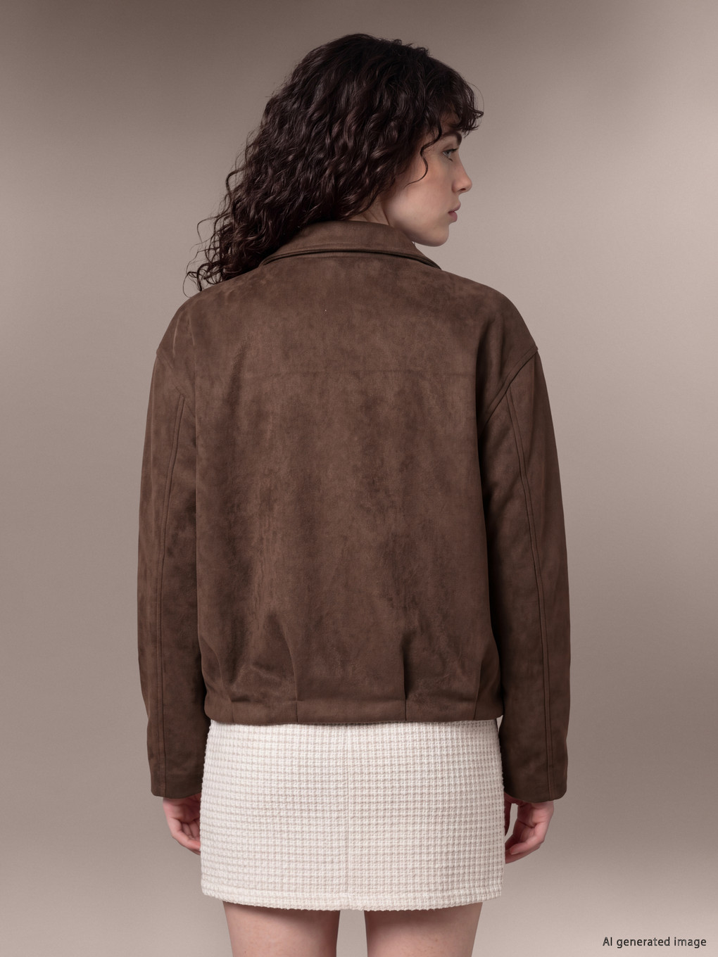 Shirt Collar Women's Jacket-3