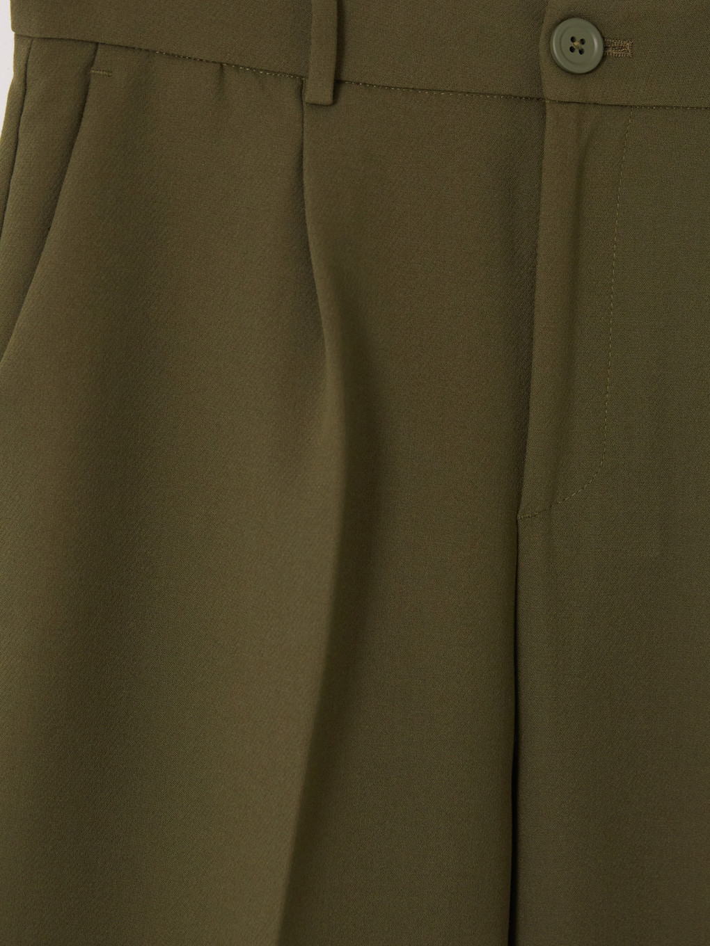 Woman Khaki Tailored Trousers-2