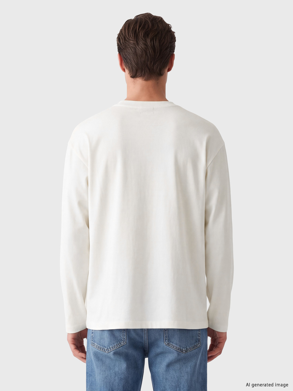 Crew Neck Embroidered Men's Sweatshirt-3